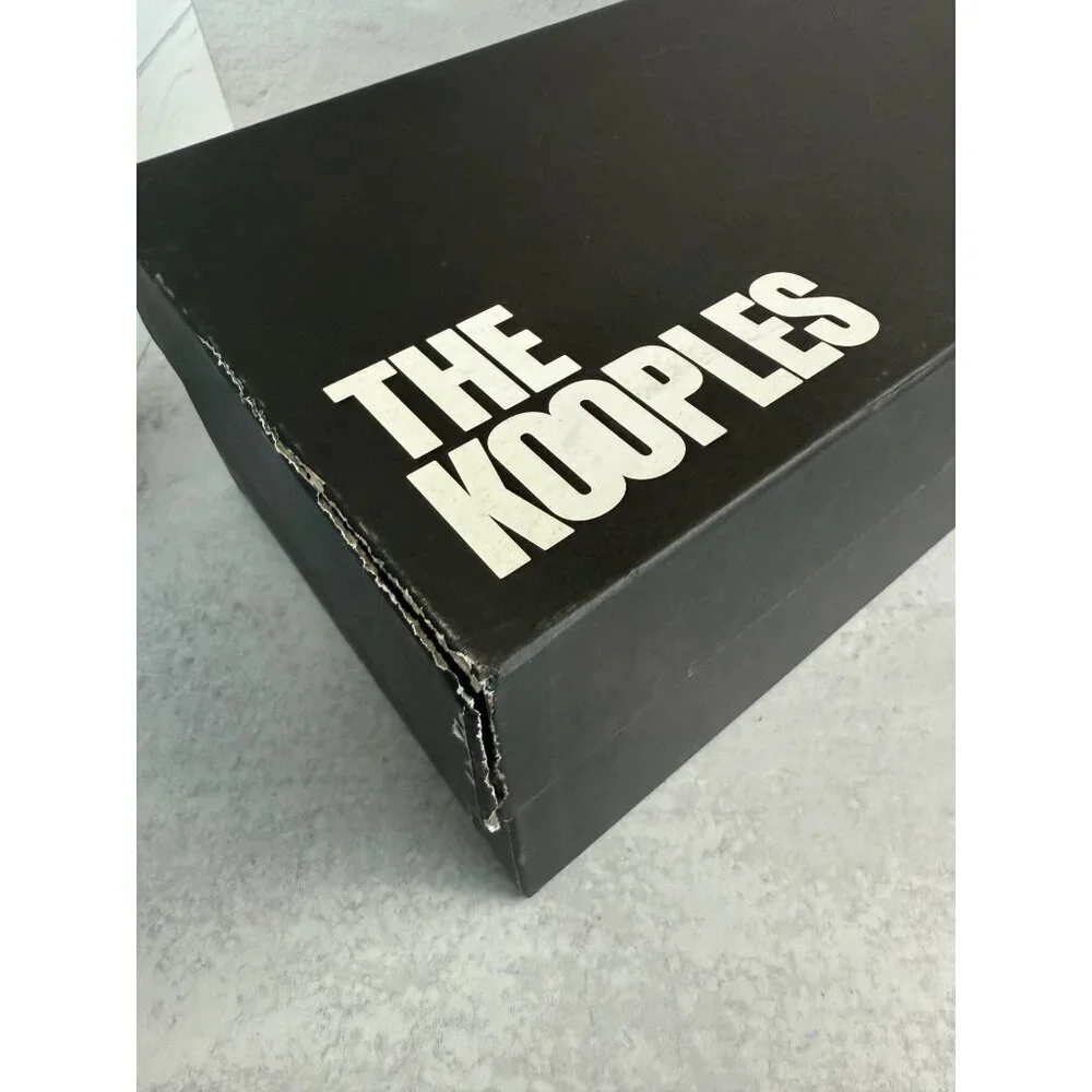 NIB The Kooples Boy’s Smooth‎ Leather Black Loafers Moccasins FR 40 US 6 Slip-On